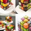 Moule gâteau Rubik's Cube en silicone 5